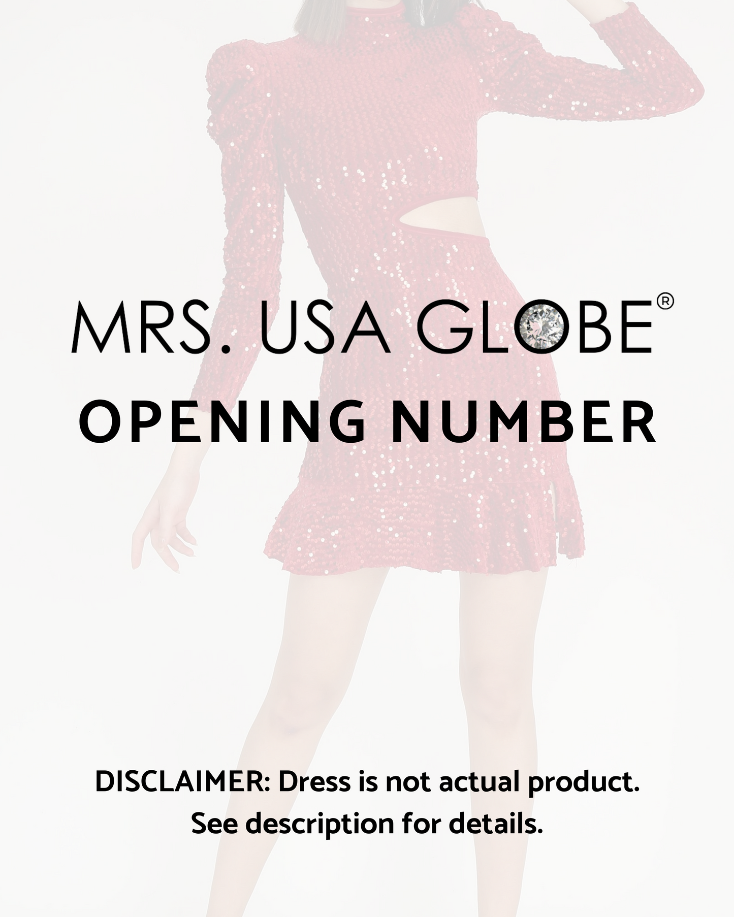Mrs. USofA Globe® OPENING NUMBER dress