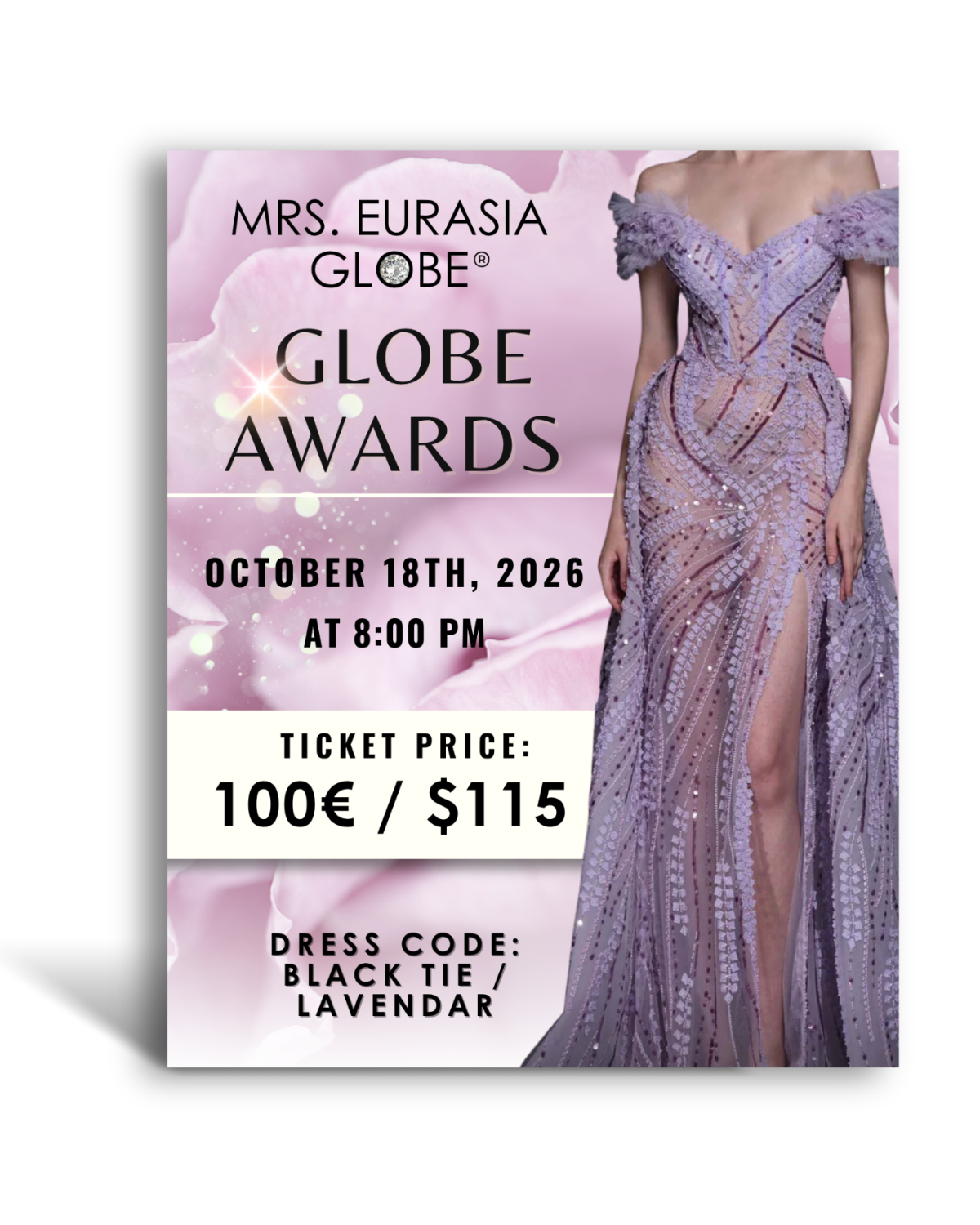 TICKET - EURASIA GLOBE AWARDS (Oct 18)