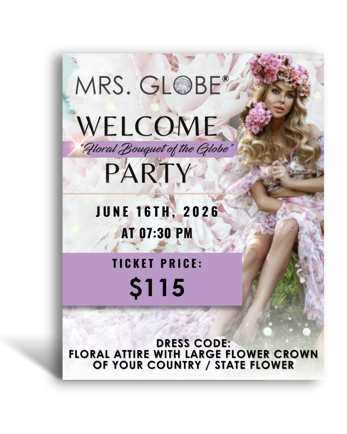 TICKET - WELCOME PARTY “GLOBAL BOUQUET” (Tuesday, June 16, 7:00pm)