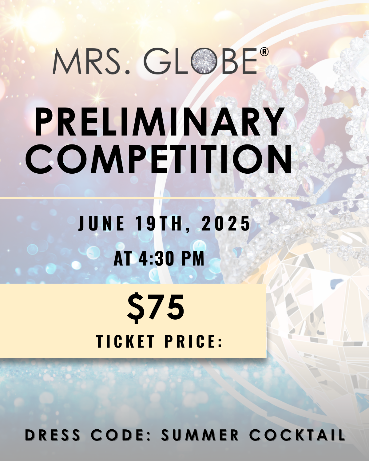 TICKET - PRELIMINARY COMPETITION (Thursday, June 19th, 4:30 pm)