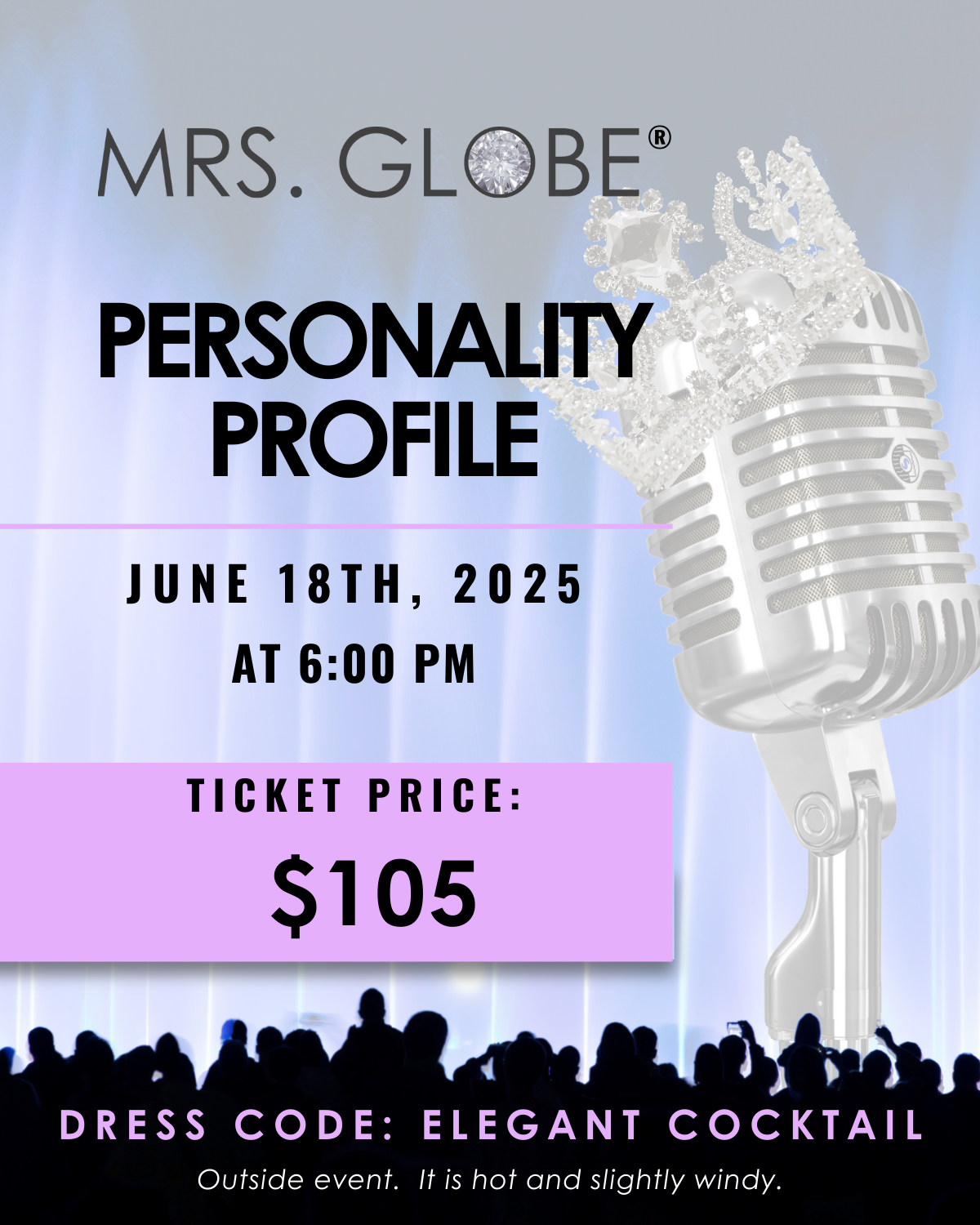 TICKET - PERSONALITY PROFILE DINNER (Wednesday, June 18, 8.00pm)