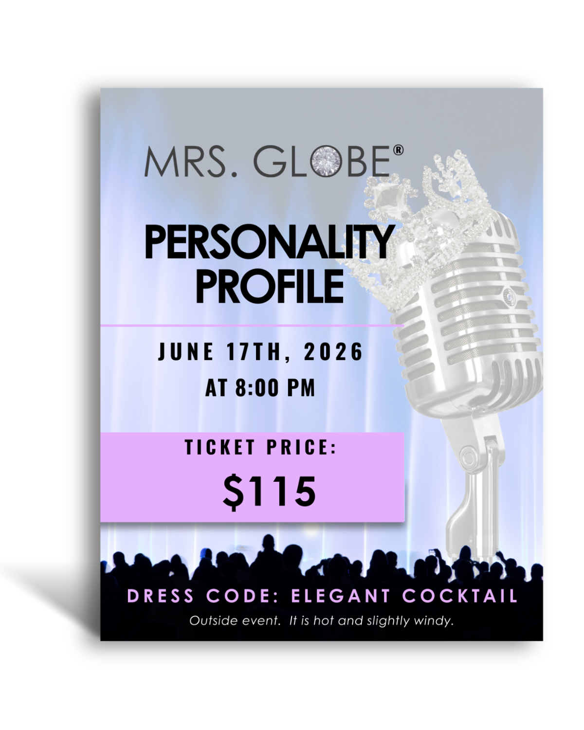 TICKET - PERSONALITY PROFILE DINNER (Wednesday, June 17, 8.00pm)
