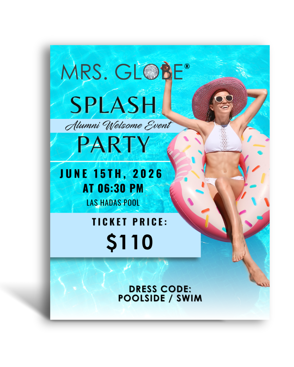 TICKET - SPLASH POOL PARTY (Monday, June 15, 6:30pm)