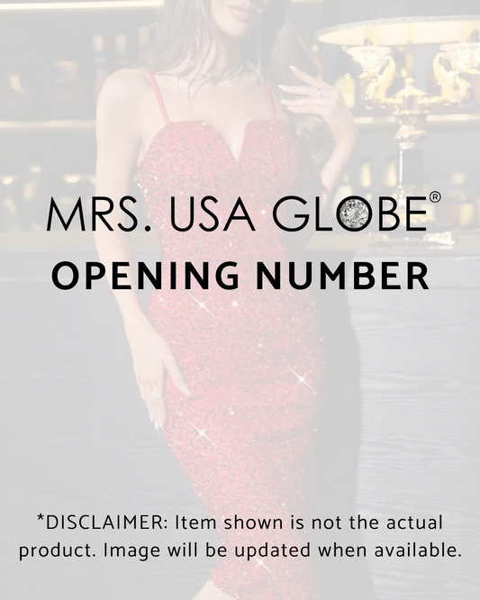 Mrs. USofA Globe® OPENING NUMBER dress