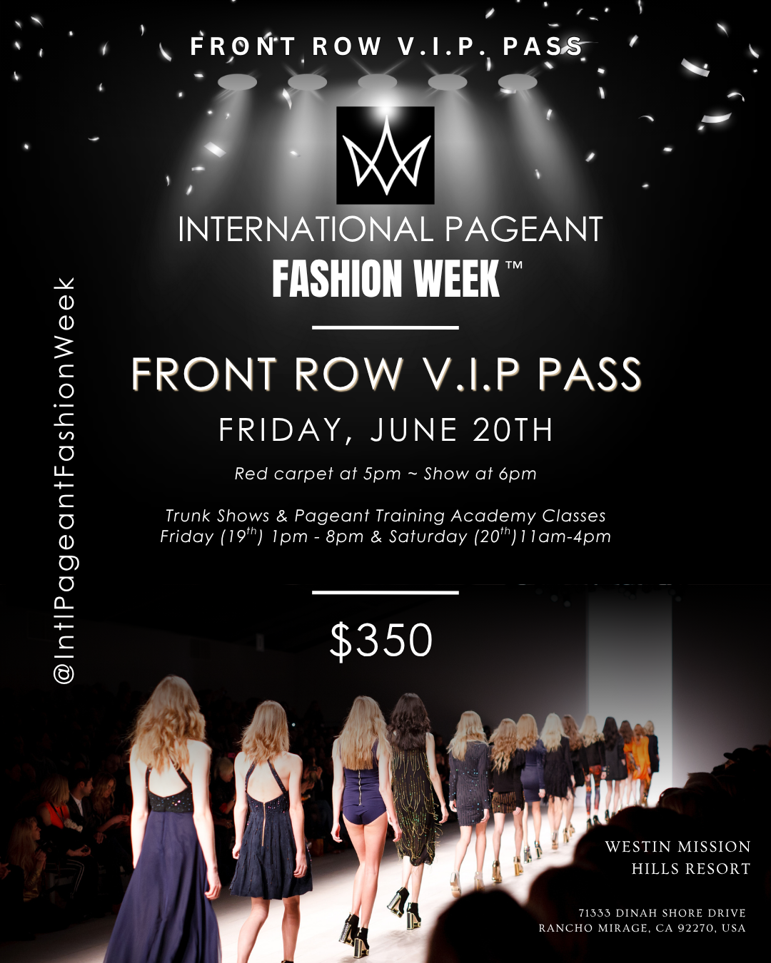 Front Row VIP Runway Show Pass