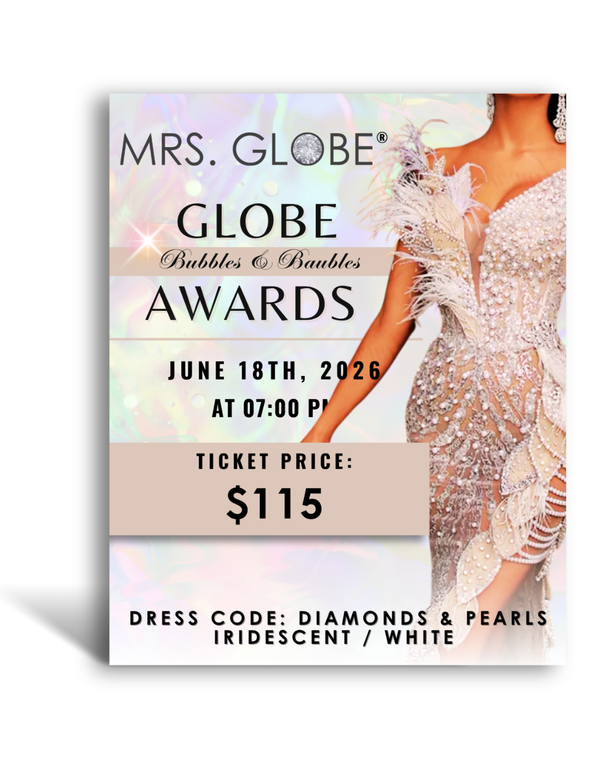 TICKET - GLOBE AWARDS (Thursday, June 18, 7:00 pm)
