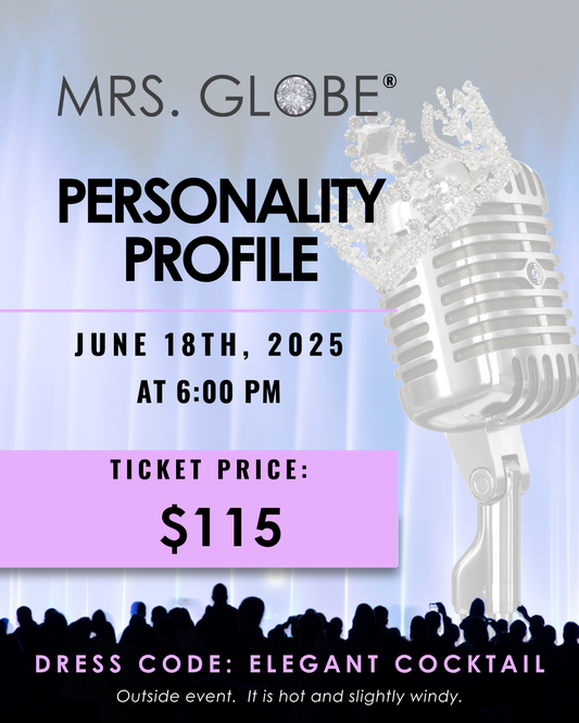 TICKET - PERSONALITY PROFILE DINNER (Wednesday, June 18, 8.00pm)