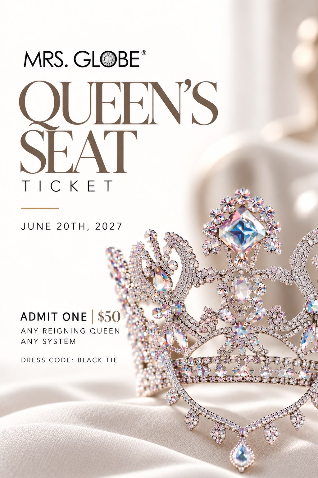 MRS. GLOBE® FINALS - Queen’s Seat